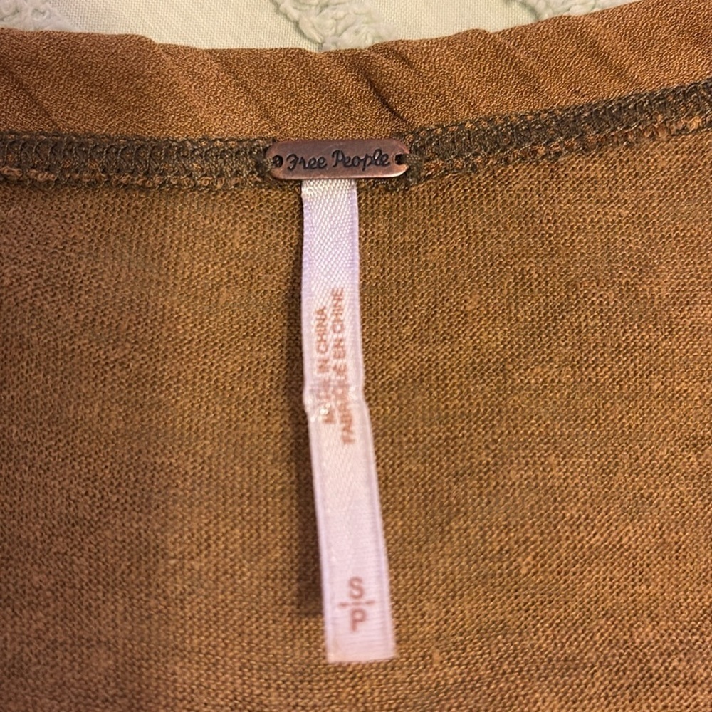 Free People Traveler Tank. Brown. Size S - Picture 7 of 9